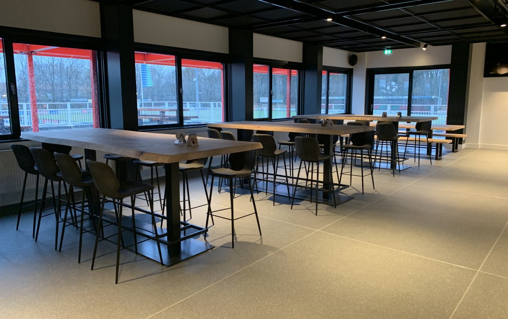 Troffelvloer clubhuis Zuidvogels Huizen Troffelvloer clubhuis Zuidvogels Huizen